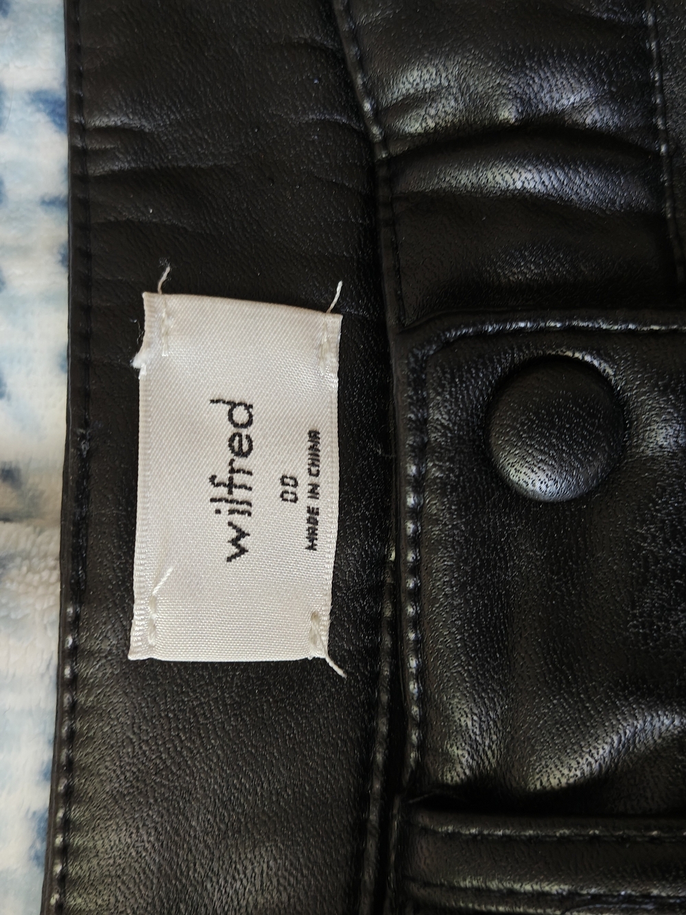 Wilfred High-Rise Leather Pants in Black New Without Tag💕 - Picture 9 of 14